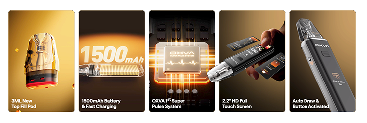 Xlim Ultra schéma kľúčových vlastností elktronickej cigaretz xlim3 ultra